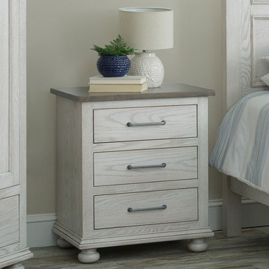 Hickory Grove 3-Drawer Night Stand | Handmade Amish Solid Wood Furniture with Heirloom Quality Craftsmanship, Made in USA