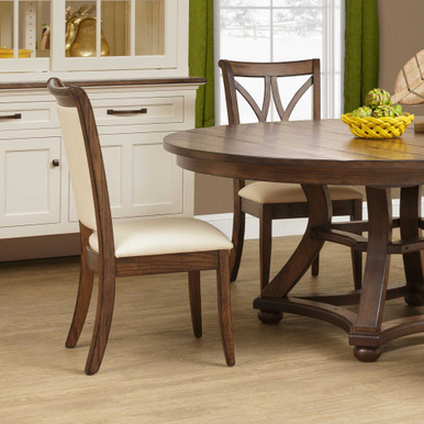 Chelsea Upholstered Dining Chair | Handmade Amish Solid Wood Furniture with Heirloom Quality Craftsmanship, Made in USA