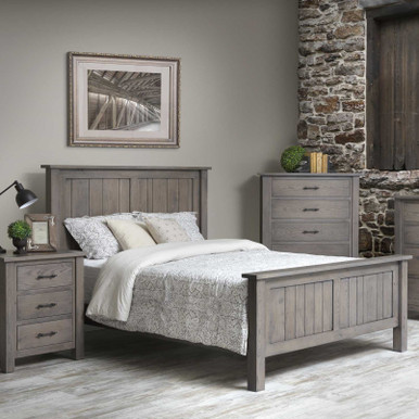 Heirloom Mission Panel Bed | Handmade Amish Solid Wood Furniture with Heirloom Quality Craftsmanship, Made in USA