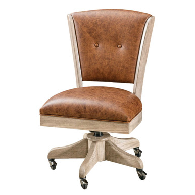 Lansfield Wood Desk Chair | Handmade Amish Solid Wood Furniture with Heirloom Quality Craftsmanship, Made in USA
