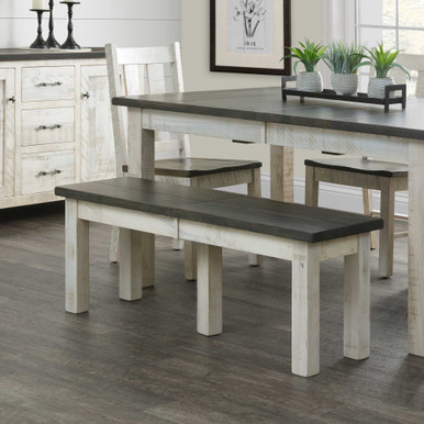 Alamo Extension Dining Bench | Handmade Amish Solid Wood Furniture with Heirloom Quality Craftsmanship, Made in USA
