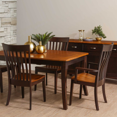 Chandler Dining Room Chair | Handmade Amish Solid Wood Furniture with Heirloom Quality Craftsmanship, Made in USA