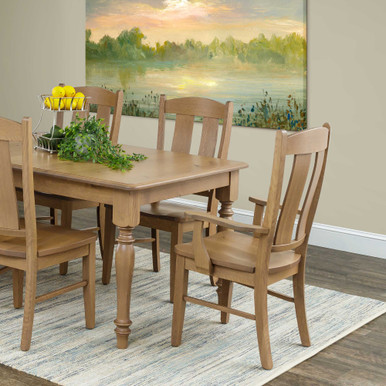 Gayle Lumbar Dining Chair | Handmade Amish Solid Wood Furniture with Heirloom Quality Craftsmanship, Made in USA