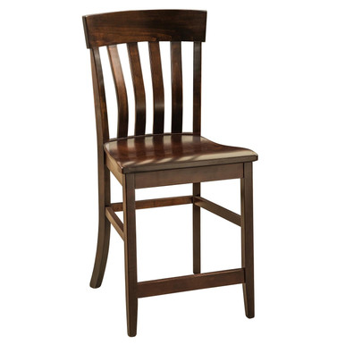 Galena Bar Chair | Handmade Amish Solid Wood Furniture with Heirloom Quality Craftsmanship, Made in USA