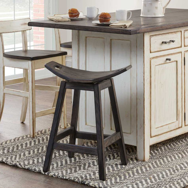 Wilford Swivel Saddle Bar Stool | Handmade Amish Solid Wood Furniture with Heirloom Quality Craftsmanship, Made in USA