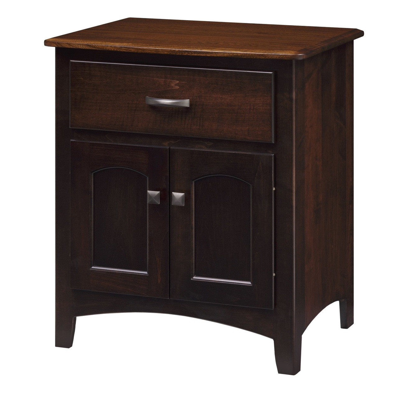 Amish Concord 2-door Solid Wood Nightstand — actual product photograph