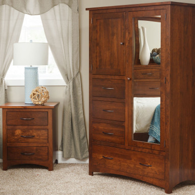 Avondale 2- Door Chiffonier | Handmade Amish Solid Wood Furniture with Heirloom Quality Craftsmanship, Made in USA