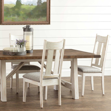 Aspen Trestle Dining Table | Handmade Amish Solid Wood Furniture with Heirloom Quality Craftsmanship, Made in USA