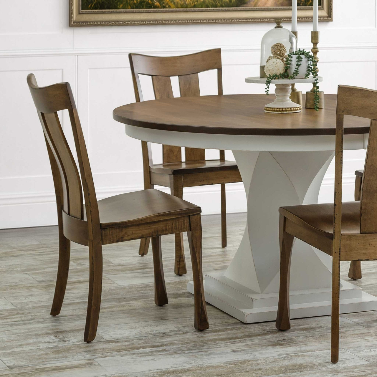Amish Manning Solid Wood Dining Chair — actual product photograph