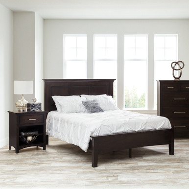 Ellington Panel Bed | Handmade Amish Solid Wood Furniture with Heirloom Quality Craftsmanship, Made in USA