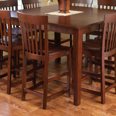 Trenton Low Back Bar Chair | Handmade Amish Solid Wood Furniture with Heirloom Quality Craftsmanship, Made in USA