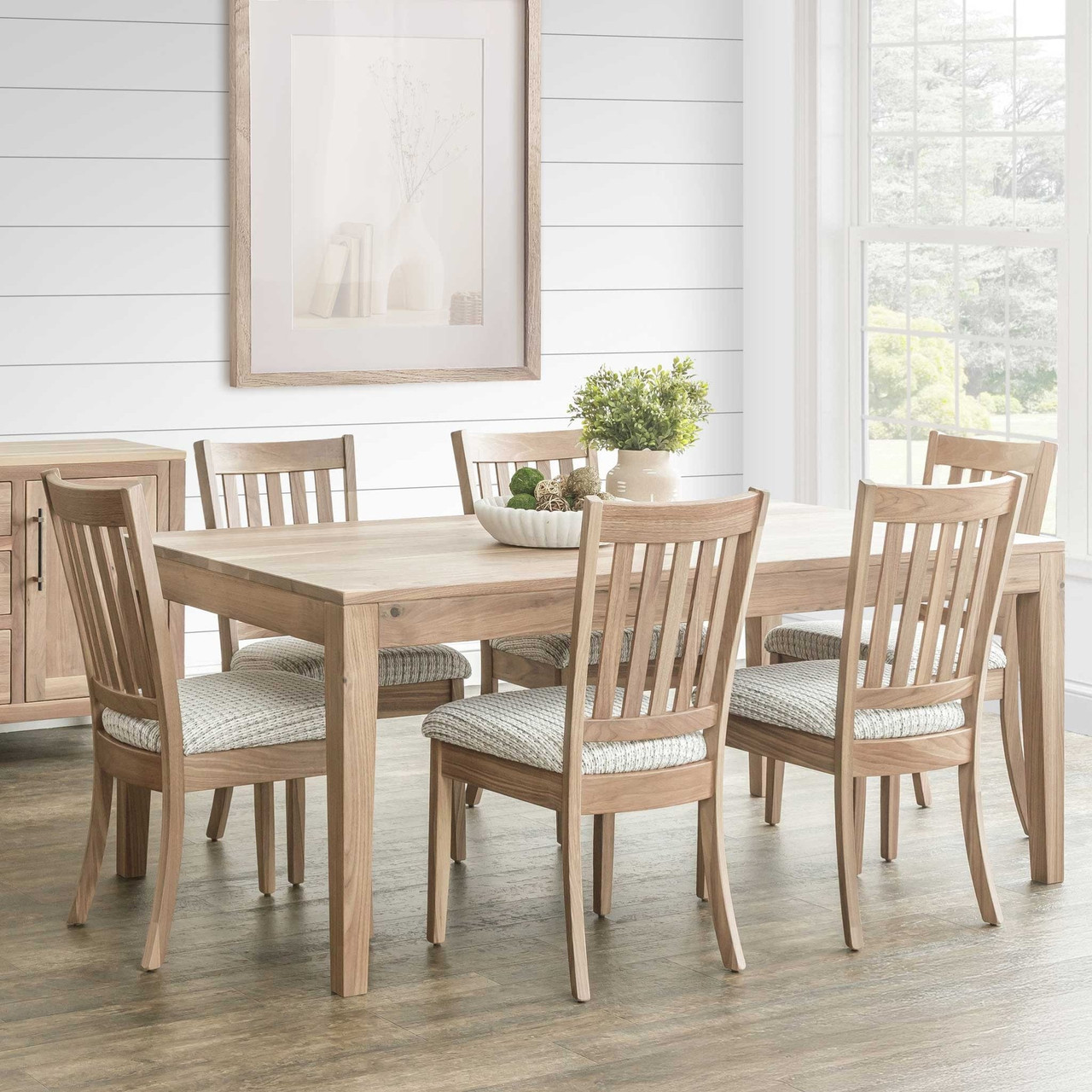 Amish Tuscany Modern Leg Dining Table — actual product photograph