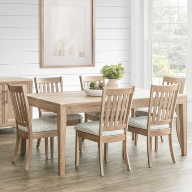 Tuscany Modern Leg Dining Table | Handmade Amish Solid Wood Furniture with Heirloom Quality Craftsmanship, Made in USA