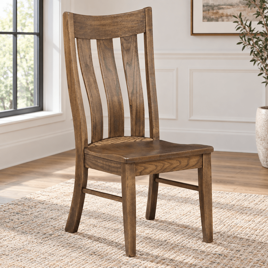 Amish Rustic Pierre Dining Chair — actual product photograph