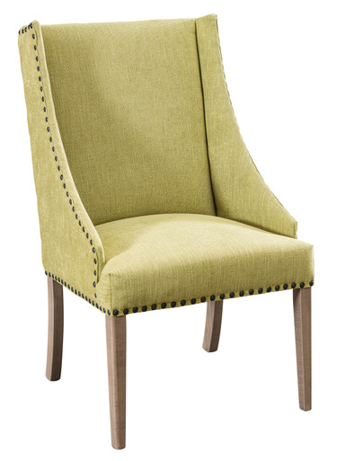Bristow Upholstered Arm Chair & Desk Chair | Handmade Amish Solid Wood Furniture with Heirloom Quality Craftsmanship, Made in USA