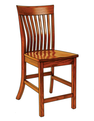 Lancaster Legacy Christy Counter and Bar Stools, Swivel Barstools | Handmade Premium Solid Wood, Heirloom Quality Amish Furniture | Made in USA