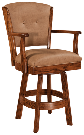 Lancaster Legacy Lansfield Swivel Barstools | Handmade Premium Solid Wood, Heirloom Quality Amish Furniture | Made in USA