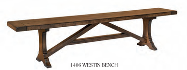 Lancaster Legacy Westin Dining Bench | Handmade Premium Solid Wood, Heirloom Quality Amish Furniture | Made in USA