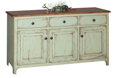 Lancaster Legacy Plymouth 3 Door Buffet | Handmade Premium Solid Wood, Heirloom Quality Amish Furniture | Made in USA
