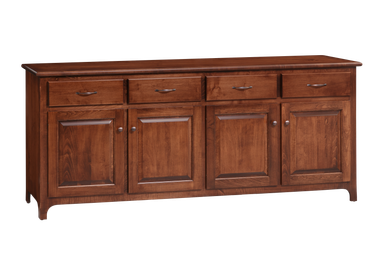 Lancaster Legacy Plymouth 4 Door Buffet | Handmade Premium Solid Wood, Heirloom Quality Amish Furniture | Made in USA