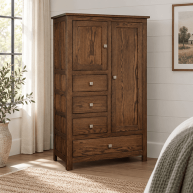 Alto Chifferobe | Handmade Amish Solid Wood Furniture with Heirloom Quality Craftsmanship, Made in USA