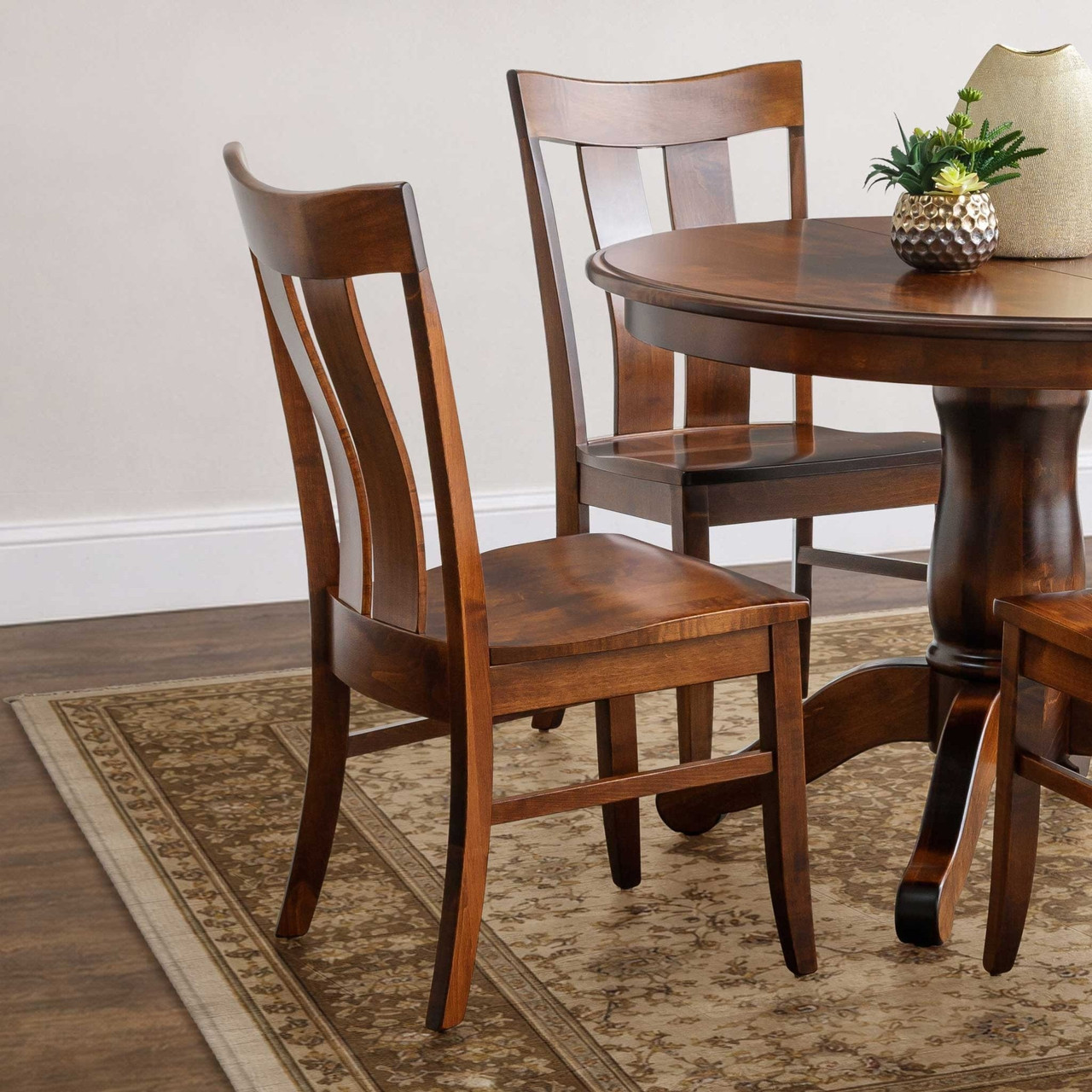 Amish Sheppards Solid Wood Dining Chair — actual product photograph