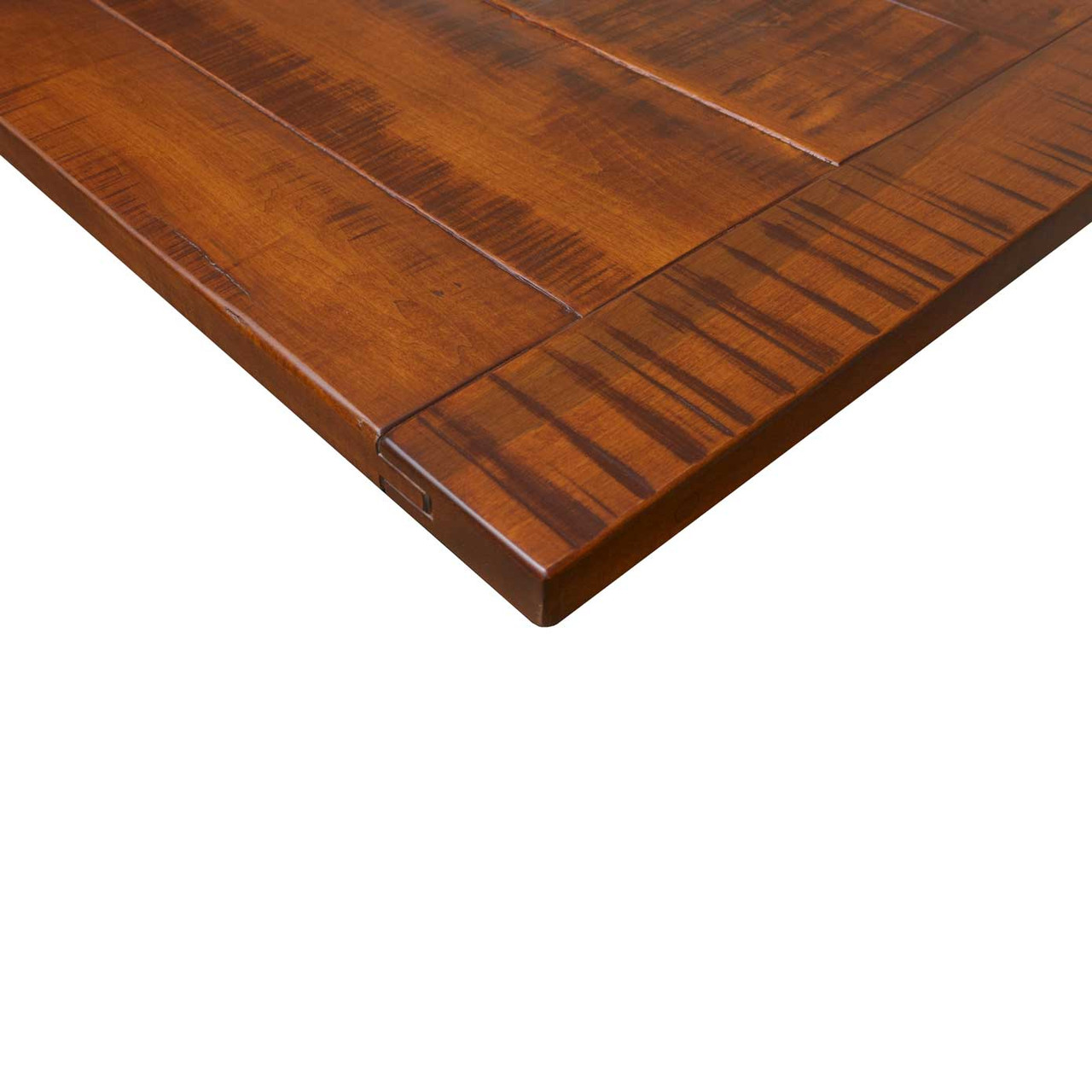 36" x 60" Rough Sawn w/ Bread Board Ends 2” Thick Edge Kitchen Island Top — actual product photograph
