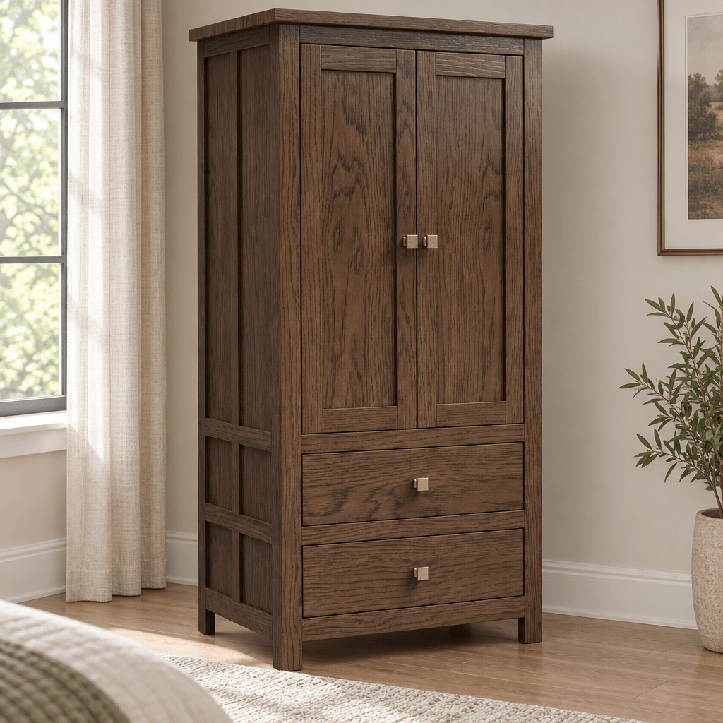 Amish Alto Solid Wood Armoire — actual product photograph