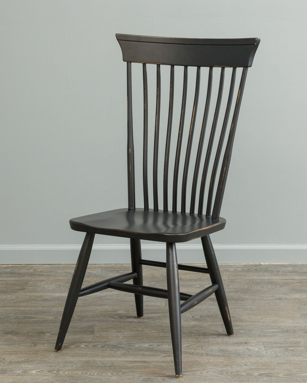 Plymouth Amish Solid Wood Windsor Dining Chair — actual product photograph
