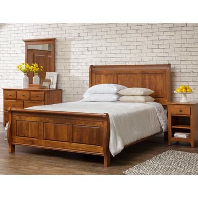 Plymouth 4pc Bedroom Set | Handmade Amish Solid Wood Furniture with Heirloom Quality Craftsmanship, Made in USA