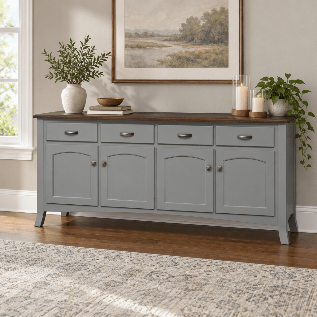 Amish Concord 4-Door Solid Wood Buffet — actual product photograph