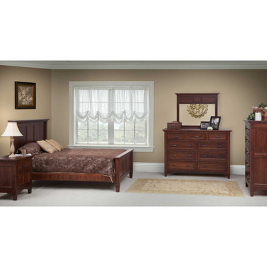 Lexington 5 pc Bedroom Set | Handmade Amish Solid Wood Furniture with Heirloom Quality Craftsmanship, Made in USA