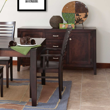 Tuscany Modern Dining Room Buffet | Handmade Amish Solid Wood Furniture with Heirloom Quality Craftsmanship, Made in USA