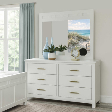Brooklyn 6 Drawer Dresser | Handmade Amish Solid Wood Furniture with Heirloom Quality Craftsmanship, Made in USA