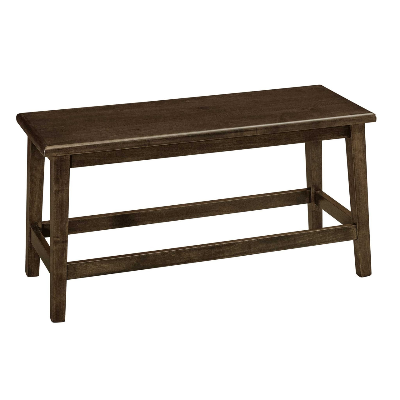Amish Coby Solid Wood Bench - 24" Height — actual product photograph