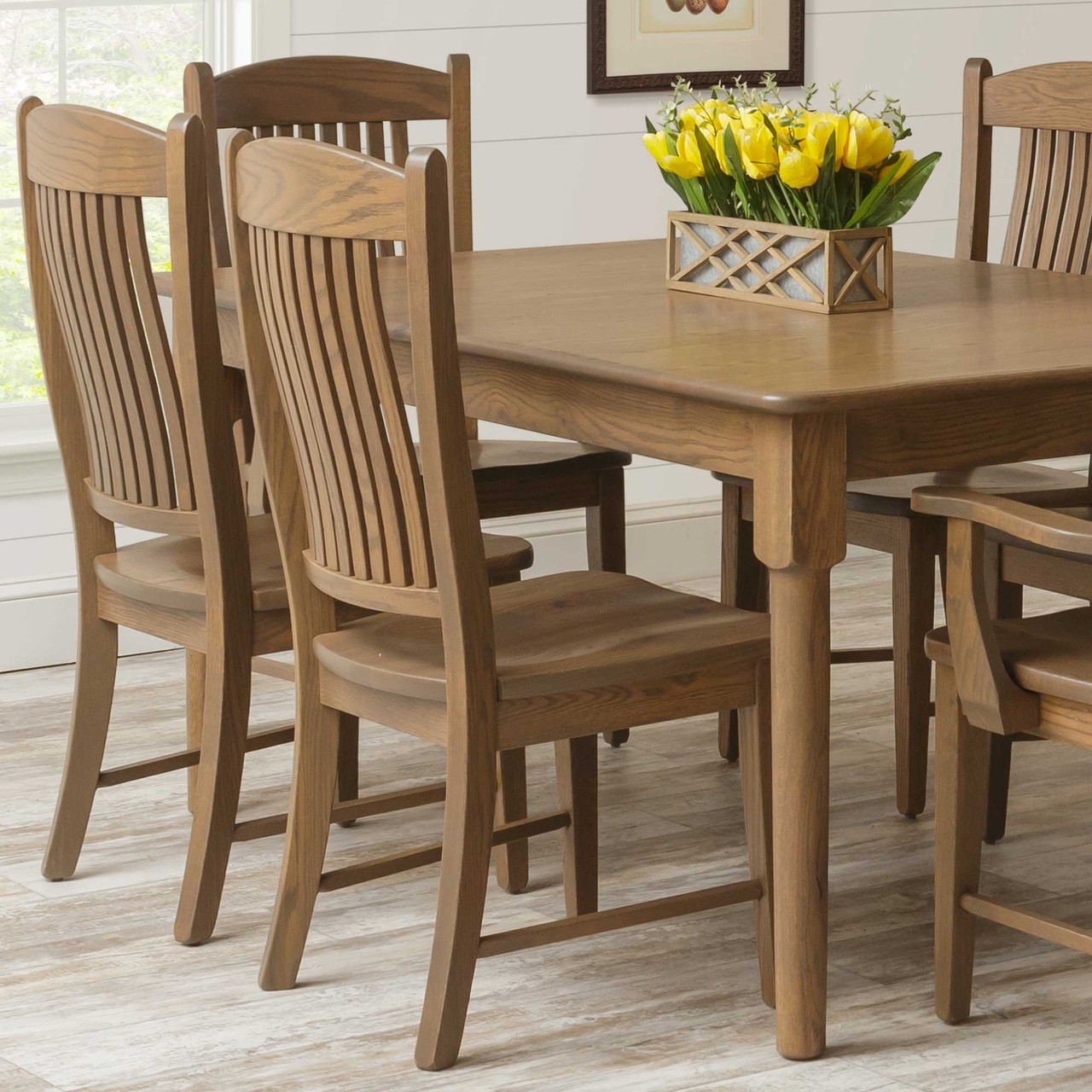 Amish Lyndon Lumbar Wood Dining Chair — actual product photograph