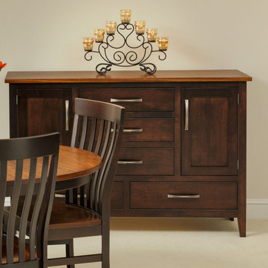 Douglas Dining Server | Handmade Amish Solid Wood Furniture with Heirloom Quality Craftsmanship, Made in USA