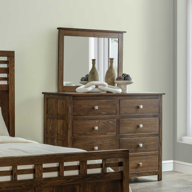Alto 62" 8 Drawer Dresser | Handmade Amish Solid Wood Furniture with Heirloom Quality Craftsmanship, Made in USA