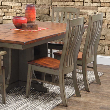 Houghton Lumbar Dining Chair | Handmade Amish Solid Wood Furniture with Heirloom Quality Craftsmanship, Made in USA