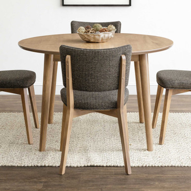Norway Round Leg Dining Table | Handmade Amish Solid Wood Furniture with Heirloom Quality Craftsmanship, Made in USA