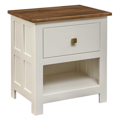 Alto 1 Drawer 26" Night Stand | Handmade Amish Solid Wood Furniture with Heirloom Quality Craftsmanship, Made in USA