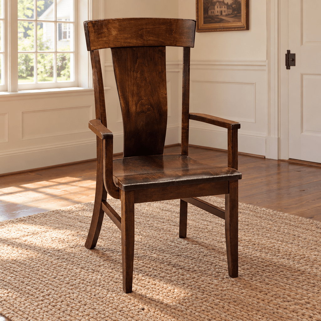 Baldwin Amish Solid Wood Arm Chair — actual product photograph