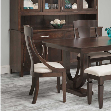 Silverton Cushion Dining Arm Chair | Handmade Amish Solid Wood Furniture with Heirloom Quality Craftsmanship, Made in USA