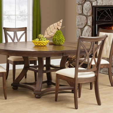 Callahan X Back Dining Side Chair | Handmade Amish Solid Wood Furniture with Heirloom Quality Craftsmanship, Made in USA