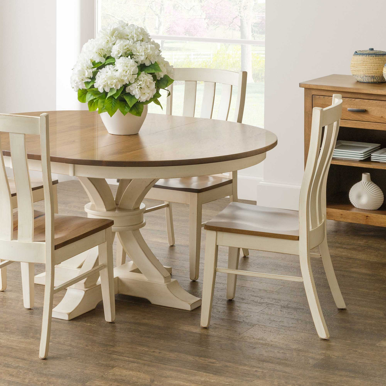 Amish Willow Lumbar Dining Chair — actual product photograph