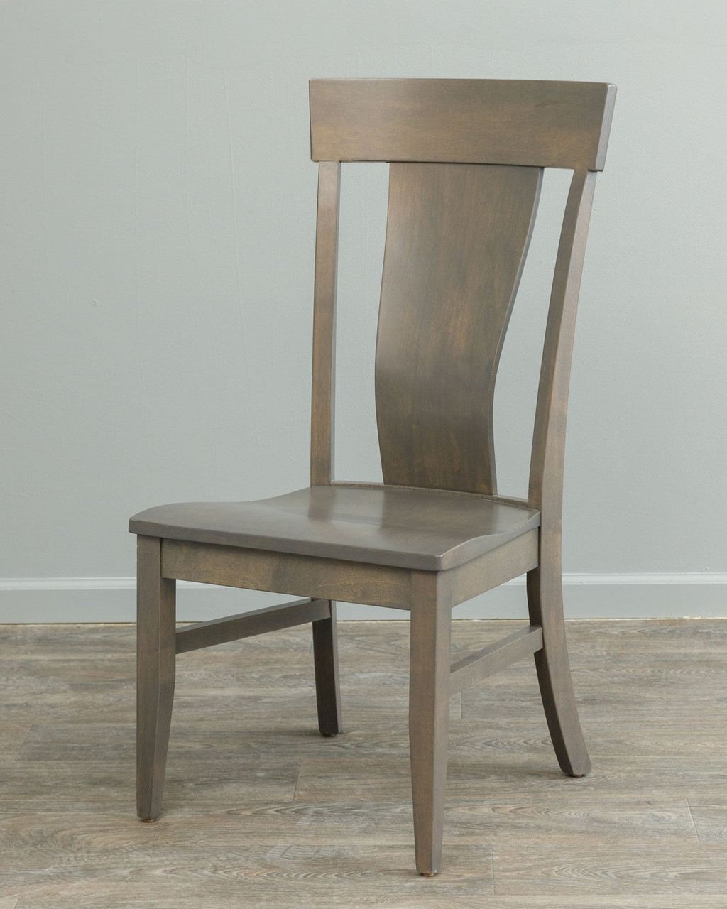 Baldwin Amish Solid Wood Lumbar Dining Chair — actual product photograph