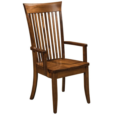 Carlisle Arm Dining Chair | Handmade Amish Solid Wood Furniture with Heirloom Quality Craftsmanship, Made in USA