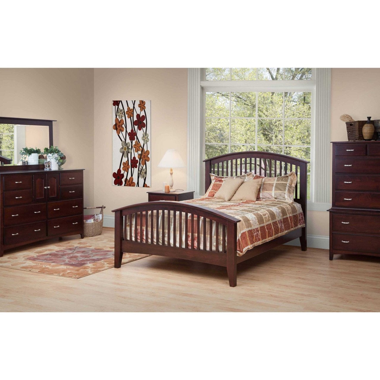 Amish Concord Solid Wood 5pc Bedroom Set — actual product photograph