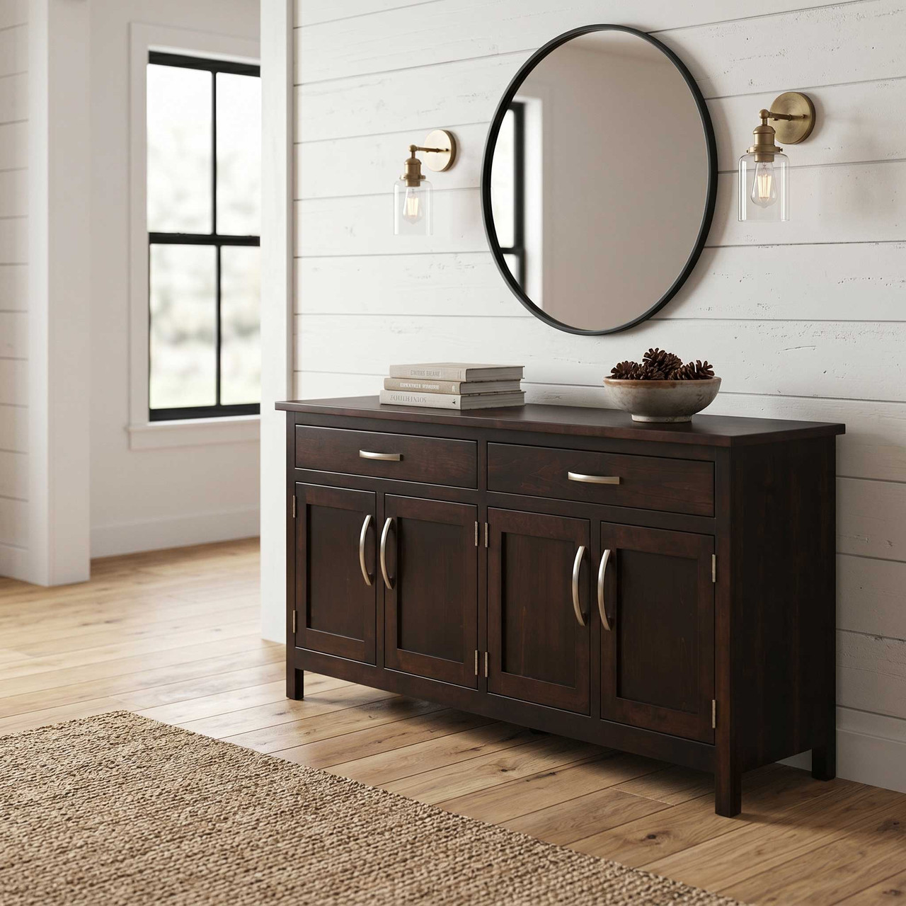 Amish Georgetown 4-Door Dining Buffet — actual product photograph