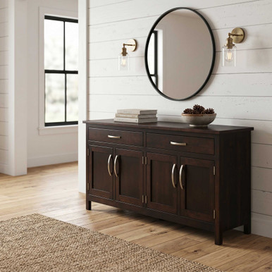 Georgetown 4-Door Dining Buffet | Handmade Amish Solid Wood Furniture with Heirloom Quality Craftsmanship, Made in USA